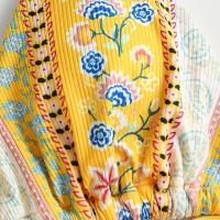 Nuevo traje de baño de bikini estampado estilo bohemio acanalado con descuento para mujer - details 3