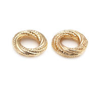 Anillo de Cierre Redondo de Brasso Dorado Mate Joyería de Alta Calidad - details 9