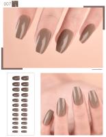 Puntas de Uñas Falsas KADS 24PCS Pintadas Material ABS Profesional Ideal para Diseño de Uñas y Extensión Fácil - details 8