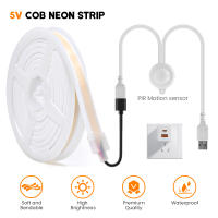GAHADA Tira de LED COB Neón con Interruptor de Sensor PIR 320LEDs/m, Impermeable IP67, Gel de Sílice - details 0