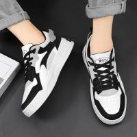 Nuevos Zapatos Casuales Para Hombre Verano 2024 Plataforma Cómoda Zapatillas Con Cordones Vulcanizadas Blanco Tendencia 2024 Zapatillas Casuales Para Adultos - details 1
