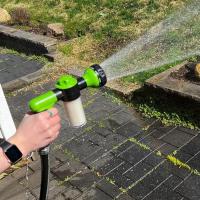 Boquilla con 8 modos de riego para ducha de mascotas, dispensador de jabón para lavado de coche, pulverizador de espuma, manguera de jardín - details 0