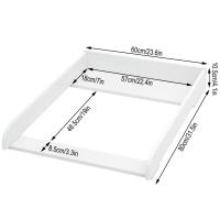 Mesa de Cambio para Bebé Mato de Cama para Armario de Armario Pared Lateral MDF 60 x 10.5 x 80cm - details 0
