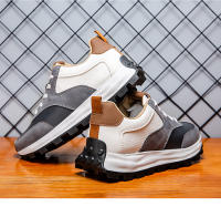 Zapatos Forrest Gump Cuero con Bloques de Color, Zapatos de Papá, Suelas de Plataforma Modernas para Hombre, Zapatos Que se Desván, Zapatos Deportivos Casuales Transpirables - details 19