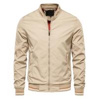 día del padre Chaquetas de otoño de moda para hombres Color sólido Casual Béisbol Chaqueta para hombre Ropa Nuevo en prendas de vestir exteriores Chaquetas Bomber Chaquetas Hombres - details 4