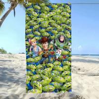 Toalla de playa grande deportiva de secado rápido con dibujos animados T-Toy S-Story, regalo de piscina suave y fresco para viajes, gimnasio, ducha, Camping - details 4
