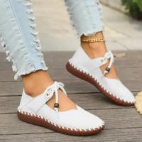 Zapatos planos informales para mujer, zapatillas deportivas con cordones para caminar, zapatos de diseñador para correr, Verano - details 9