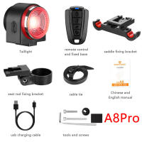 Alarma de Bicicleta Elecpow A8Pro con Luz Trasera Sensible al Freno Control Remoto Inalámbrico Carga USB Alarma Antiburguaje Luz de Cola de Bicicleta - details 12