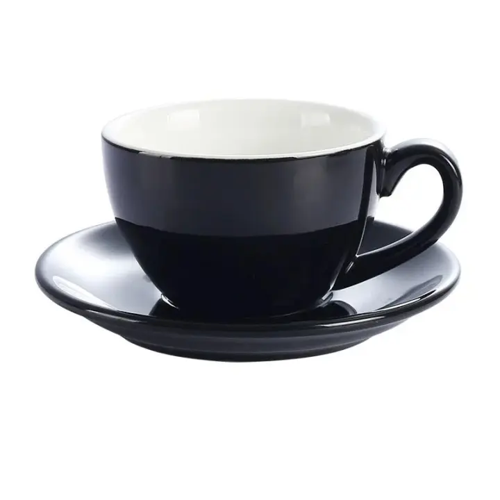 Taza de Café Cerámica Leeseph Arte Moderno Europeo Espresso Latte Mocha Cappuccino Barista - 1