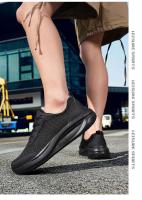 Deportes de moda para hombres grandes con parte superior de malla transpirable, suela ligera de EVA, zapatos de estilo para caminar en primavera y verano - details 11