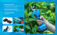 Tijeras de Poda Progresivas sin Batería 21V 40mm LIDACA para Árboles y Jardín Herramienta Eléctrica de Ramas de Árboles Reutilizable Comercial Manufactura Unisex Material de Polímero ABS - details 5