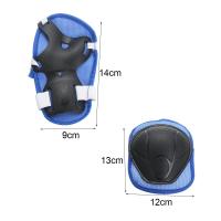 Juego De Protección Para Bicicleta 7 Piezas Azul Rojo Rosa Equipamiento De Seguridad Para Niños Y Niñas Guantes Rodilla Y Codo Con Casco - details 1