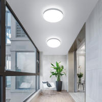 Lámpara de Techo Moderna Goeco 24W Iluminación Interior Impermeable para Sala de Estar Dormitorio Comedor Diseño Nórdico con Lentes LED Acril Material Semi-surtado Montaje - details 4