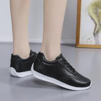 Zapatillas Deportivas de Cuero Blanco Zapatos Planos Comodos para Primavera - details 4