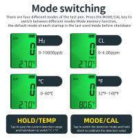 Bolígrafo Detector de calidad del agua 5 en 1, medidor de cloro, PH, H2, ORP, TEMP, CL2, probador, multifunción, Monitor de cloro para piscina, Spa - details 32