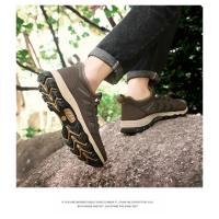Zapatillas de deporte suaves para hombre, zapatos de senderismo transpirables para caminar al aire libre, calzado de senderismo negro ligero para hombre, zapatos de escalada - details 19