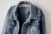 Chaqueta Vaquera Mujer 2025 - Bordada con Perlas y Detalles de Cuentas, Diseño Premium para Looks Casual y Elegante - Tejido Resistente y Cómodo - details 4