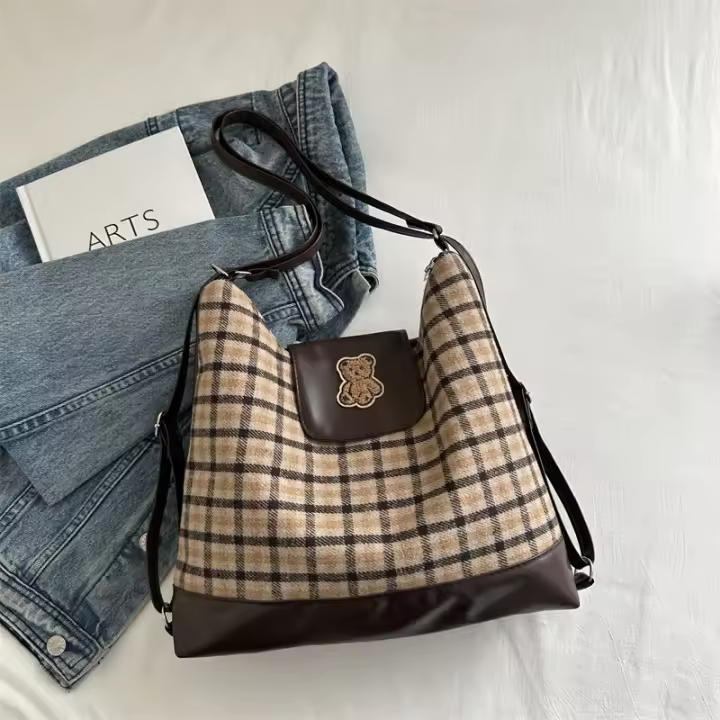 niche, mochila, estilo occidental, mochila, mujer, de moda, retro, gran capacidad, un hombro, nuevo estilo - 1