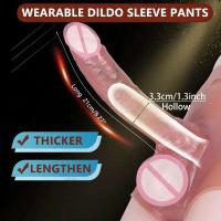 Leten Mono con consolador de cuatro esquinas de cintura alta para masturbadores masculinos, con pantalones huecos alargados y gruesos - details 1