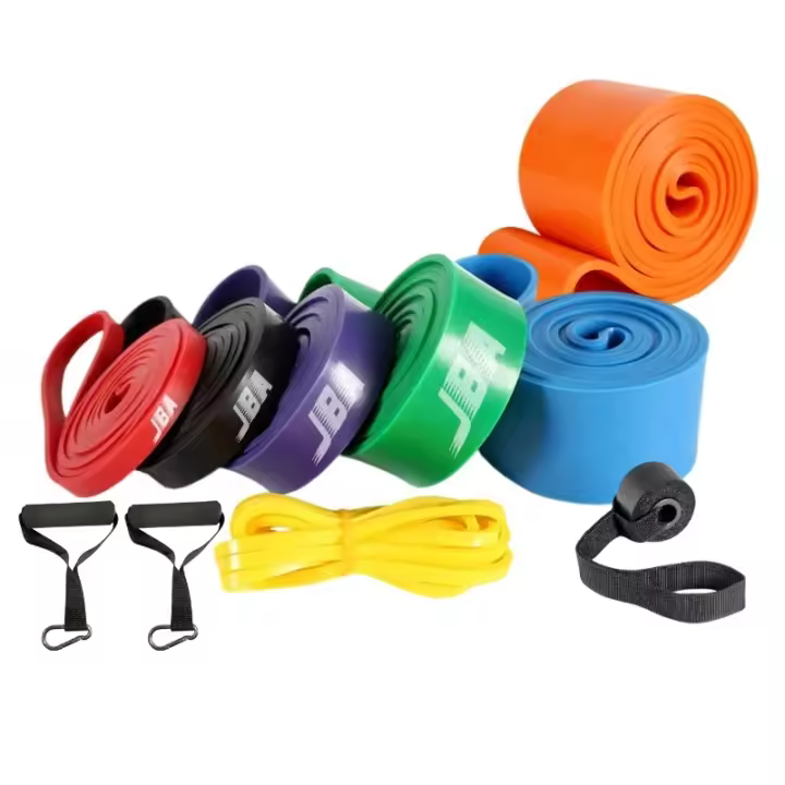 Resistance Bands 10PCS Full Set 7 Levels 5-230 lbs With Door Anchor Accessories Pull Up Assist Workout Band - 1