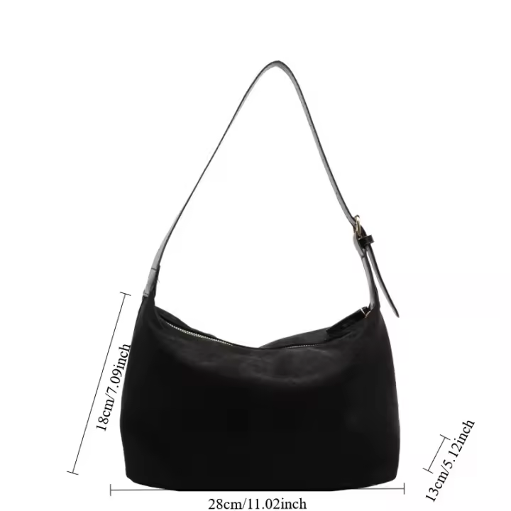 Bolso Retro avanzado para mujer, nuevo bolso de hombro esmerilado texturizado con gran capacidad, bolso cruzado para ir al trabajo, 2025 - 1