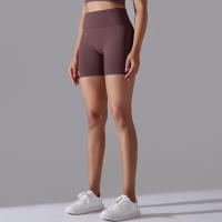 Pantalones cortos de Yoga para mujer, Shorts deportivos de secado rápido, realce de glúteos, sin costuras, para entrenamiento de ciclismo y gimnasio - details 57