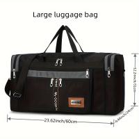Bolsa de viaje plegable de capacidad con correa para el hombro - Equipaje multifuncional para hombres y mujeres, ideal para viajes de negocios y vacaciones, bolsa de viaje de negocios | Bolsa de Estilo Vacacional | Bolsa con asa resistente, - details 0