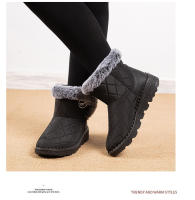 Zapatos de algodón grueso de terciopelo de nieve para mujer, pantalones cortos versátiles de moda, novedad de otoño e invierno, 2024 - details 14