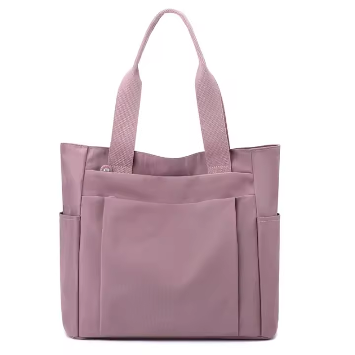 Bolso de mujer casual nuevo bolso de madre portátil de hombro de tela de nylon de color sólido informal de gran capacidad - 1