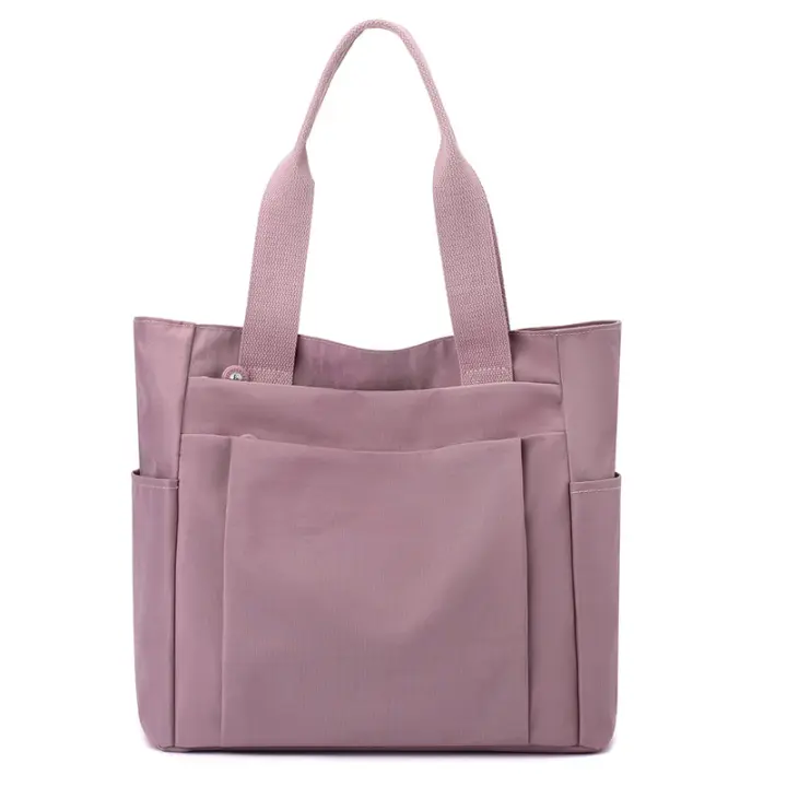 Bolso de mujer casual nuevo bolso de madre portátil de hombro de tela de nylon de color sólido informal de gran capacidad - 1