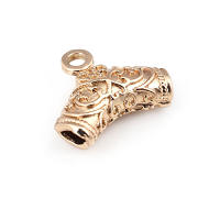 Colgantes de tubo curvado de nube de latón, Color oro de 18K de alta calidad, conector de pulsera, suministros para fabricación de joyas, accesorios Diy - details 21
