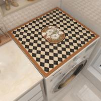 Cubierta antipolvo para lavadora impresa, alfombrilla superior para nevera, antideslizante, resistente a la suciedad, depurable, almohadilla de mesa multifuncional para el hogar - details 1