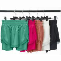Conjunto deportivo de dos piezas para mujer, ropa deportiva corta de Color liso, transpirable, secado rápido, traje para correr - details 2