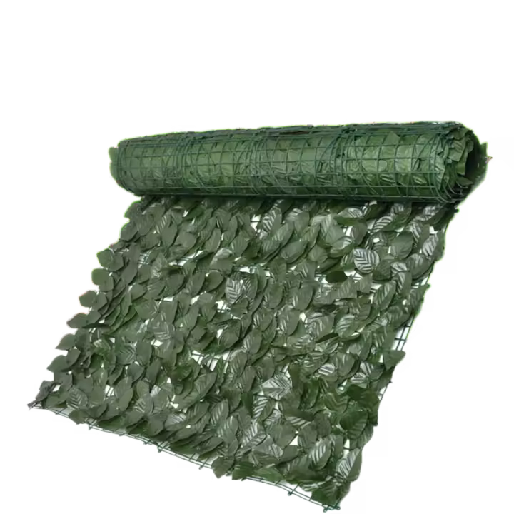 Paneles de pantalla de privacidad, valla para balcón, 0,5x1m, hoja verde Artificial, decoración del hogar, valla para plantas de jardín, seto para exteriores - 1