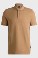 Polo BOSS pallas en algodón beige negro - details 4