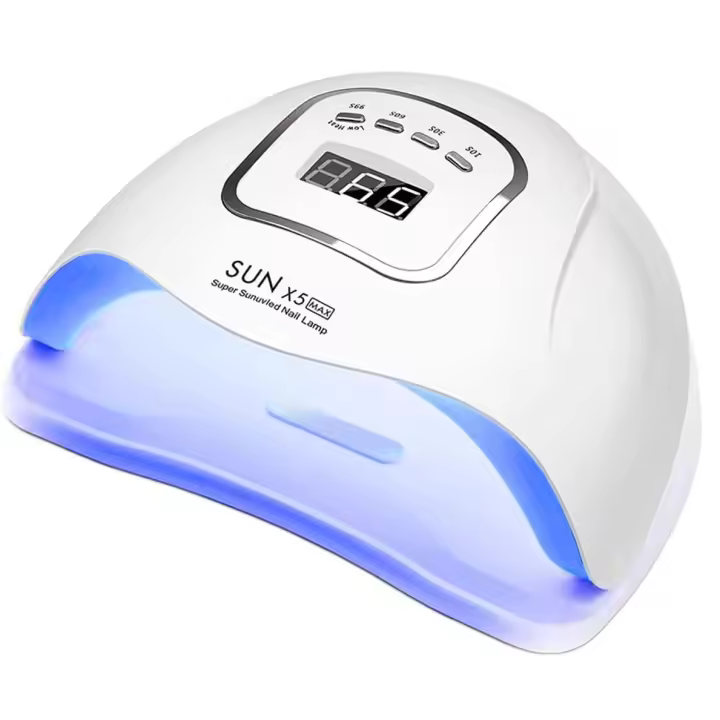 Lámpara de uñas LED UV de 150 W, luz de esmalte de gel para secador de uñas profesional, luz de uñas UV con 4 ajustes de temporizador, secador LED de gel de curado de esmalte de uñas, herramientas profesionales de arte de uñas con sensor automático - 1