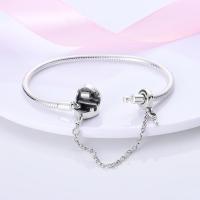 Pulsera de Plata Esterlina 925 Encanto de Mariposa Estrellas Luna Cadena de Seguridad - details 73