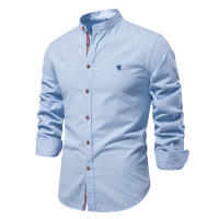 Primavera y verano nuevas camisas de negocios de moda para hombres camisas de manga larga de color sólido de moda japonesa casual de algodón y lino para hombres en hermosos tamaños - details 2