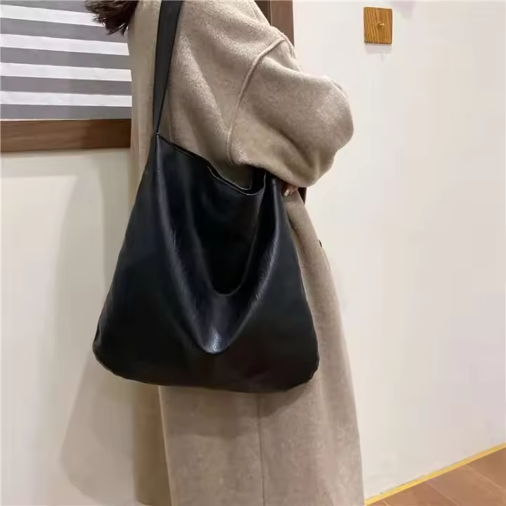 Originals Bolso de hombro de cuero PU Retro para mujer, bolso de compras sencillo informal de oficina, moda de invierno - 1