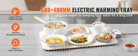 SucceBuy Almohadilla calefactora eléctrica para buffet, calentador de alimentos portátil enrollable de silicona con 4 opciones de temperatura ajustables, apagado automático y bloqueo para niños, ideal para fiestas y catering. - details 0