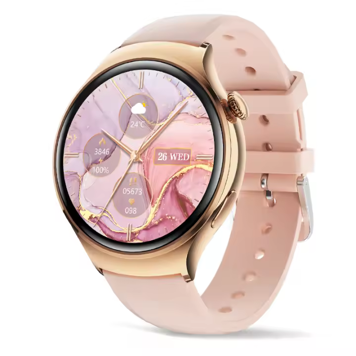 Reloj inteligente NFC para mujer, pulsera con pantalla táctil AMOLED, resistente al agua, temperatura corporal,  Watch 4 Mini, novedad - 1