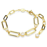 SWΑRΟVSΚΙ Constella Brazalete Pulsera Oro Amarillo / Blanco, Chapado en Rodio - details 5