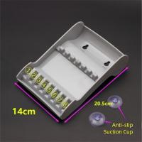 Soporte para tijeras de salón con 8 ranuras, fuerte adsorción, gran capacidad, caja de presentación para tijeras de corte de pelo, portátil, antideslizante - details 4