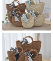 Bolso tejido de vid Yasewe, bolso tejido de gran capacidad para mujer, bolso de paja de estilo francés, bolso para fotos estilo Hepburn - details 11