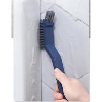 Cepillo multiusos para limpieza de huecos de suelo de azulejos de baño, cepillo de limpieza manual con ranura para ventana, herramienta de cocina para esquina de pared del hogar. - details 6