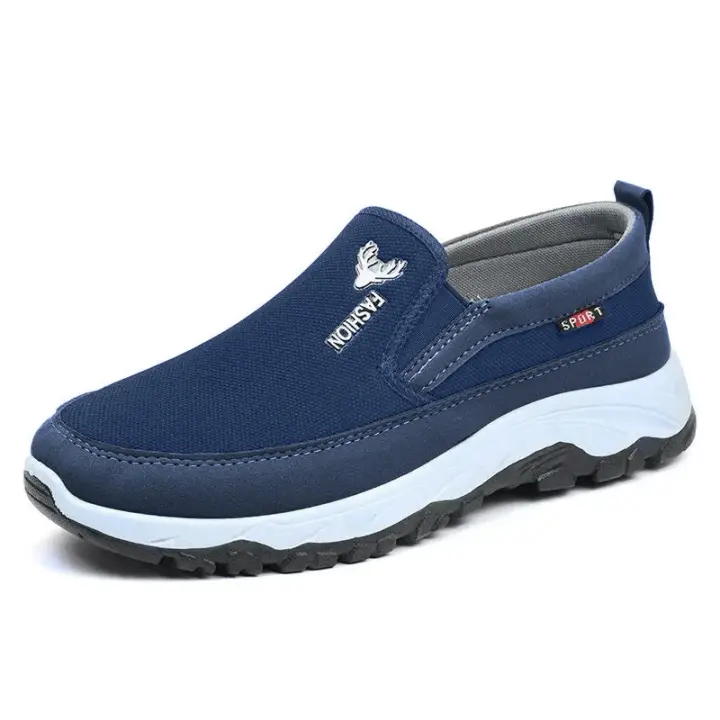 Zapatos hombre alpargatas suela suave casual transpirable zapatos cómodos un pedal hombre zapatos de tela - 1