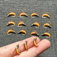 5/10 Uds moscas húmedas cebo pesca con mosca para lubina trucha Lucio salmón cabeza de latón Caddis Ninfa cebo de pesca hecho a mano señuelo de pesca de insectos artificiales - details 8