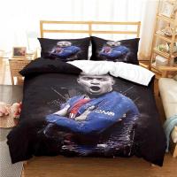 Juegos de funda nórdica con estampado de estrellas de fútbol, sábanas para adultos y niños, fundas nórdicas, juegos de cama - details 11