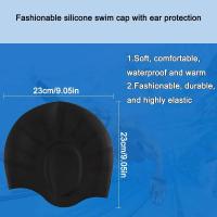 Gorro de Natación Impermeable Protección de Orejas de Alta Elasticidad Gorra de Buceo de Silicona Grande para una Mayor Comodidad Y Durabilidad - details 3
