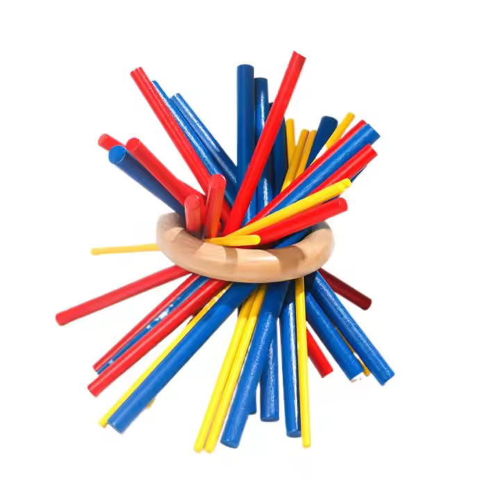 27PCS Keep It Steady Fun Family Games for Kids and Adults - Balance & Patience Training - Wooden Stick Toys for Creative Kids - 1